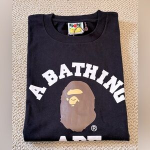 New BAPE Black Tee - “A Bathing Ape”